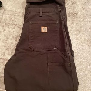 Carhartt brown 36 by 32 work pant still stiff
